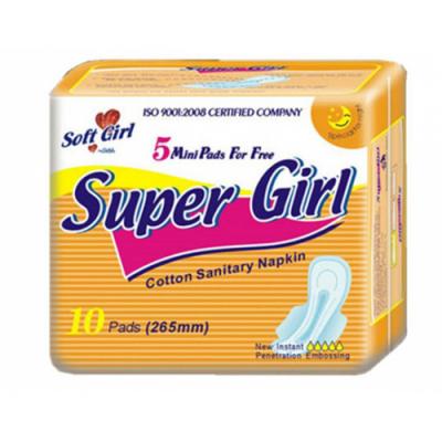 Bán nóng Super Comforable Super Girl Disposable Sanitary Napkins