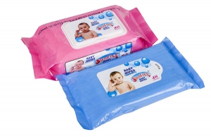 thấm Soft Spunlace Nonwoven Fabric Material Baby Wet Wipes