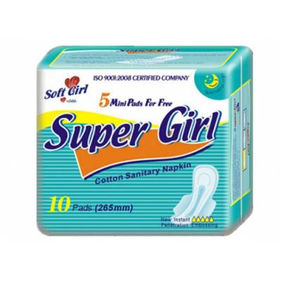 kháng khuẩn Super Breathable Natural Cotton Day Use Women Sanitary Napkin